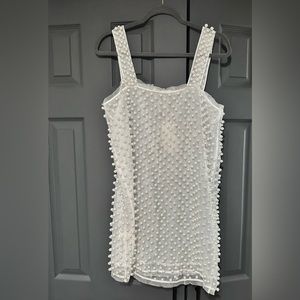 LoveShackFancy Women's Kayana Pearl Mini Dress × XS / IVORY